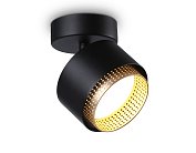Настенно-потолочный поворотный спот Ambrella light TN71282BK/GD