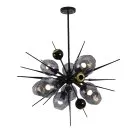 Подвесная люстра Delight Collection 9720P-10S black/smoky Burst