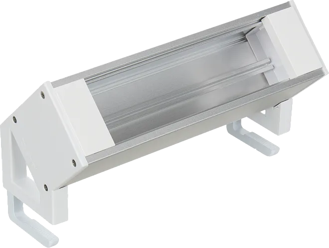 Настольный розеточный блок Sharpdesign  6 мод. (3 мод. 45х45), алюминий, белые заглушки Donel DDSB6SHDALW DDSB