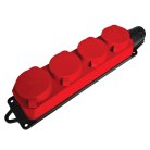 Розетка переносная 4-местная c/з STEKKER 49400 RST16-24-44-3