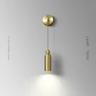 Настенный LED бра-светильник LEFFE WALL Цвет Латунь Lampatron f-leffe-wall-brass 7247-19910