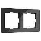 Рамка на 2 поста Werkel W0022708 Acrylic черный a059317