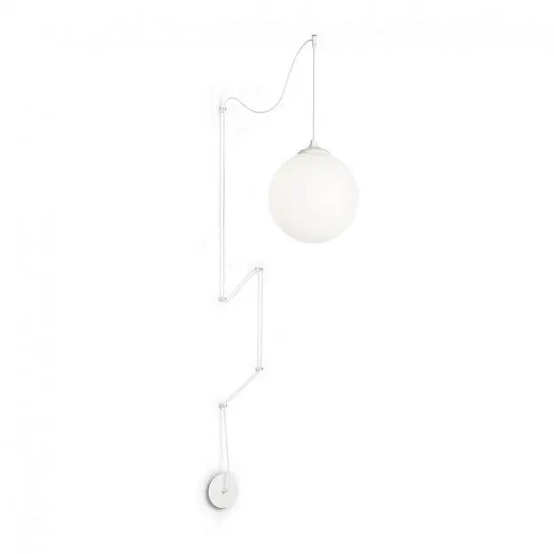 Подвесной светильник Ideal Lux 160863 BOA SP1 BIANCO Подвесной светильник Ideal Lux 160863 BOA SP1 BIANCO