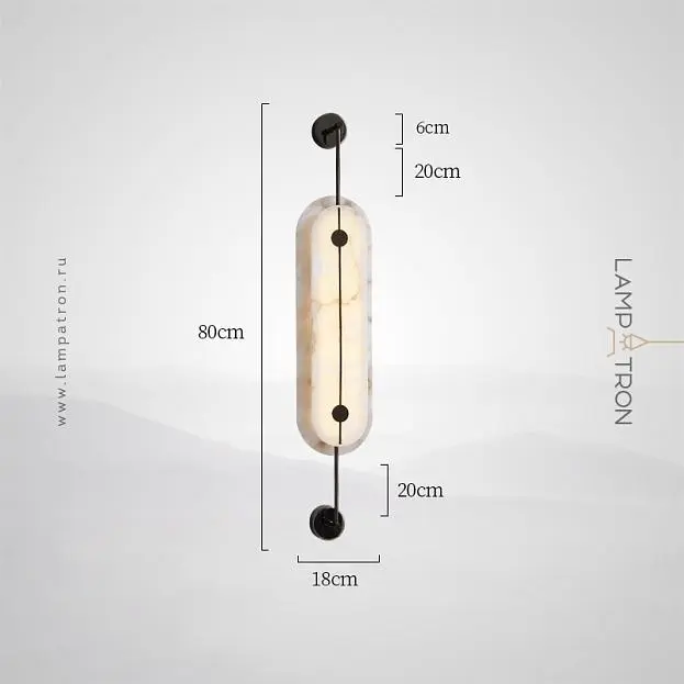 Бра PHEBE TALL Размер S. Цвет черный Lampatron 8961-25356 Бра PHEBE TALL Размер S. Цвет черный Lampatron 8961-25356