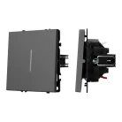 Механизм выключателя одноклавишный непроходной LED SWT-NOBE-MK01-SFPL-L-GR (230V, 10A) Arlight 054260