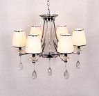 Хрустальная подвесная люстра Lumina Deco LDP 9268-6 CHR Dominni