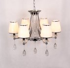 Хрустальная подвесная люстра Lumina Deco LDP 9268-6 CHR Dominni
