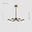 Люстра BARCELONA CH 8 ламп Lampatron 6678-18248