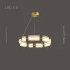 Кольцевые люстры и светильники BRIAND 9 ламп. Цвет Латунь Lampatron 6930-20963