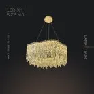 Кольцевые люстры и светильники MICHELLE Одно кольцо. Размер M. Цвет Латунь Lampatron 7758-21811