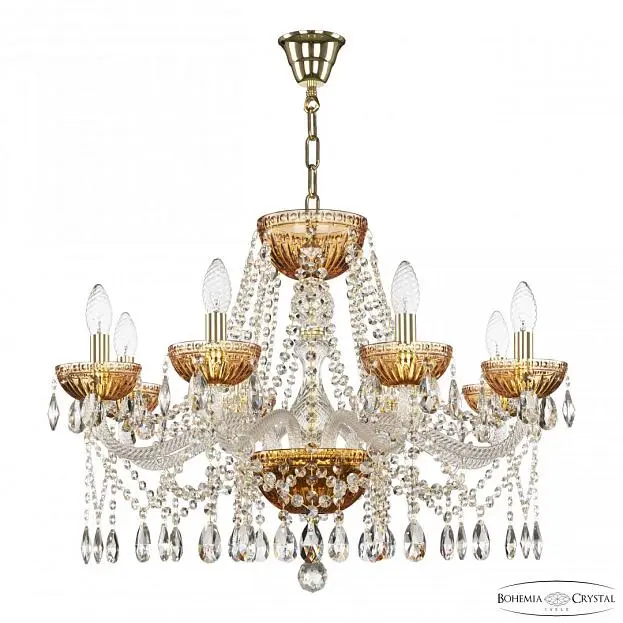 Люстра Bohemia Ivele Crystal  5413/8/240 G Amber/M-1G