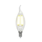 Лампочка светодиодная Uniel LED-CW35-6W/WW/E14/CL GLA01TR картон