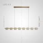 Реечный, рядный светильник NICOLETTA LONG 8 ламп Lampatron nicoletta-long-8 6028-16046