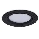 Светильник встраиваемый, под лампу GX53, D115xH23мм, IP20, черный Donel DN15011R1B DN15