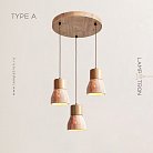 Готовая комбинация светильников MELIUS TRIO Тип A. Светлое дерево. Диск Lampatron 7400-20440