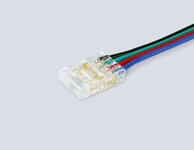 Соединитель гибкий двухсторонний COB RGB 12/24V для лент 10mm (4 конт.) (5шт) Ambrella light GS7921 ILLUMINATION
