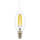 Лампа Lightstar 933602 LED FILAMENT CA35 Свеча на ветру E14 6W 220V 3000K 360G CL