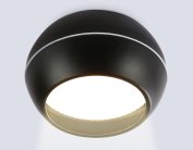 Потолочный светильник Ambrella light TN6638 BK черный IP44 GX53 D90*72