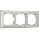 Рамка на 3 поста (жемчужный) Werkel WL07-Frame-03 a031784 Antik