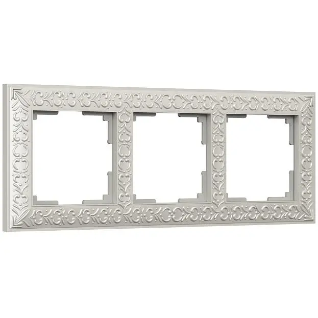Рамка на 3 поста (жемчужный) Werkel WL07-Frame-03 a031784 Antik