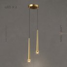 Готовая комбинация светильников MAGRIT LUX MORE 2 лампы. Цвет Латунь Lampatron magrit-lux-more-brass-2-br 6105-16380