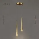 Готовая комбинация светильников MAGRIT LUX MORE 2 лампы. Цвет Латунь Lampatron magrit-lux-more-brass-2-br 6105-16380