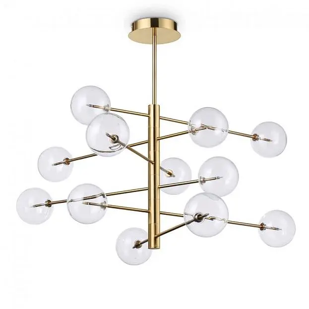Подвесная люстра Ideal Lux Equinoxe SP12 Ottone Antico 200125 Подвесная люстра Ideal Lux Equinoxe SP12 Ottone Antico 200125