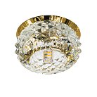 Встраиваемый светильник SPHE CR ЗОЛОТО/ПРОЗРАЧНЫЙ Lightstar 004252 CESARE