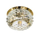 Встраиваемый светильник SPHE CR ЗОЛОТО/ПРОЗРАЧНЫЙ Lightstar 004252 CESARE