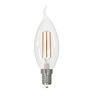 Лампочка светодиодная филаментная Volpe LED-CW35-7W/4000K/E14/CL/SLF Optima Филамент