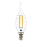 Лампа Lightstar 933602 LED FILAMENT CA35 Свеча на ветру E14 6W 220V 3000K 360G CL