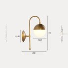 Бра BALL WALL Цвет латунь Lampatron ballwall-brass 652-25647
