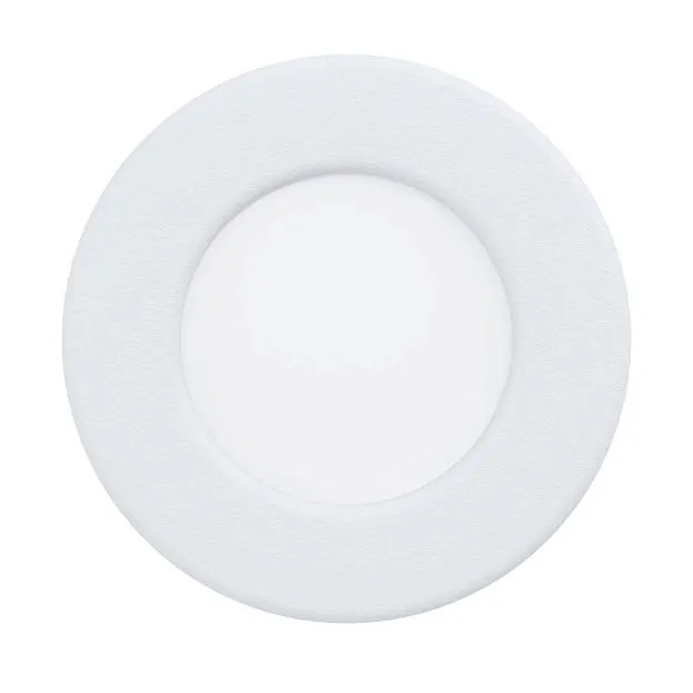 Встраиваемый светильник led 3,7W(LED), d88, IP44,2700K, 4000K, 6500K, 450lm, пластик, белый, белый Eglo 901416 FUEVA 6