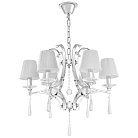 Хрустальная подвесная люстра Lumina Deco LDP 8810-6 SL Venisia
