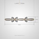Реечный, рядный светильник HOLM LONG Размер S. Цвет дымчато-серый Lampatron f-holm-long-s-grey 8934-25833