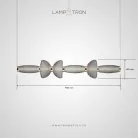 Реечный, рядный светильник HOLM LONG Размер S. Цвет дымчато-серый Lampatron f-holm-long-s-grey 8934-25833