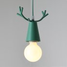 Подвесной светильник DEER ONE Цвет зеленый. Lampatron deer-one-green 1068-1197