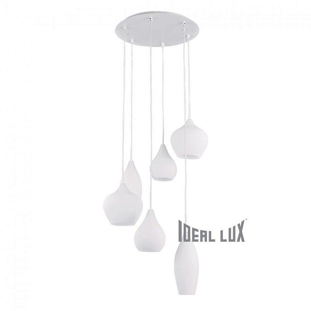 Подвесная люстра Ideal Lux 087818 SOFT SP6 BIANCO