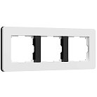 Рамка Werkel W0033068 Split белый/черный, soft-touch a067990