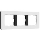 Рамка Werkel W0033068 Split белый/черный, soft-touch a067990