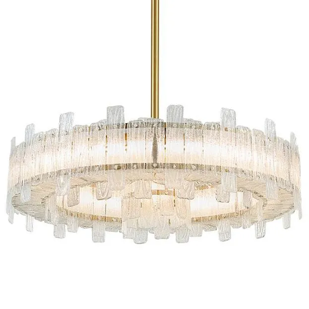 Люстра на штанге Circle Cogs Frosty Glass ImperiumLoft 143916-22 40.2523