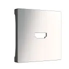 Накладка для розетки HDMI (глянцевый никель) Werkel WL02-HDMI-CP a040418