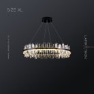 Кольцевые люстры и светильники LAURENT Размер XL. Цвет Черный Lampatron 7513-20920