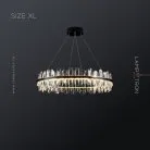 Кольцевые люстры и светильники LAURENT Размер XL. Цвет Черный Lampatron 7513-20920