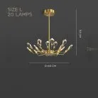 Люстра GLORIOLE UP Тип А. Размер L. 20 LED Lampatron gloriole-up-a-l 9129-26007