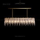 Реечный, рядный светильник SPRING B LONG 10 ламп Lampatron 5539-14332