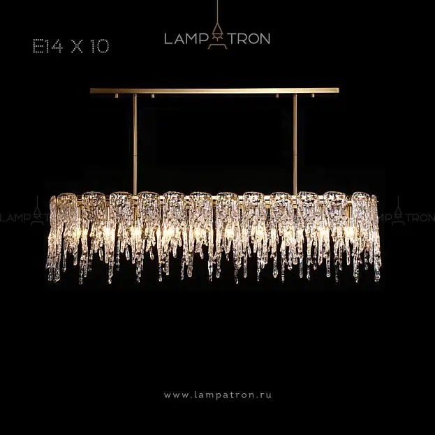 Реечный, рядный светильник SPRING B LONG 10 ламп Lampatron 5539-14332 Реечный, рядный светильник SPRING B LONG 10 ламп Lampatron 5539-14332