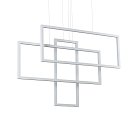 Подвесной светильник Ideal Lux 253589 FRAME SP RETTANGOLO BIANCO