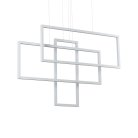 Подвесной светильник Ideal Lux 253589 FRAME SP RETTANGOLO BIANCO
