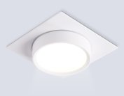 Встраиваемый светильник Ambrella light TN6737 WH белый IP44 GX53 110*110*57